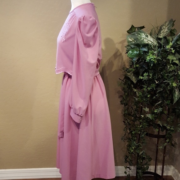 Vintage - Cathy Sue Dusty Rose Dress - Picture 4 of 8